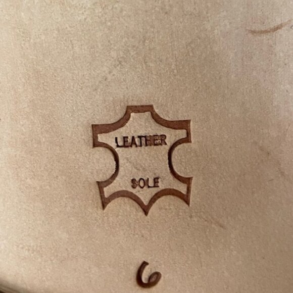 SAM EDELMAN Maxy Gold Slip On Toe Ring Leather Flat Slides Sandal 6 - Picture 8 of 15